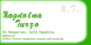 magdolna turzo business card